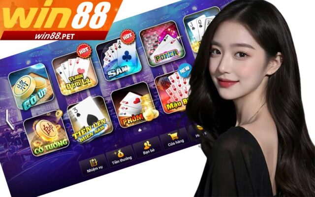 Đa dạng game bài đổi thưởng tại win88