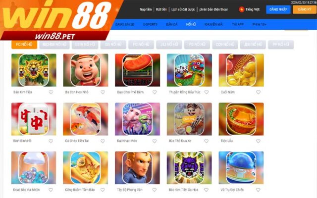 Game slot nổ hũ win88